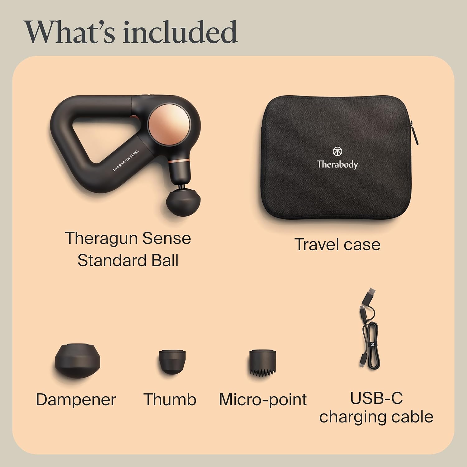 TheraGun Sense by Therabody - Deep Tissue Massage Gun with Preloaded Routines for Stress Relief, Pain Relief & Muscle Soreness in Neck, Back, Leg, Knee, and Shoulder (Black)