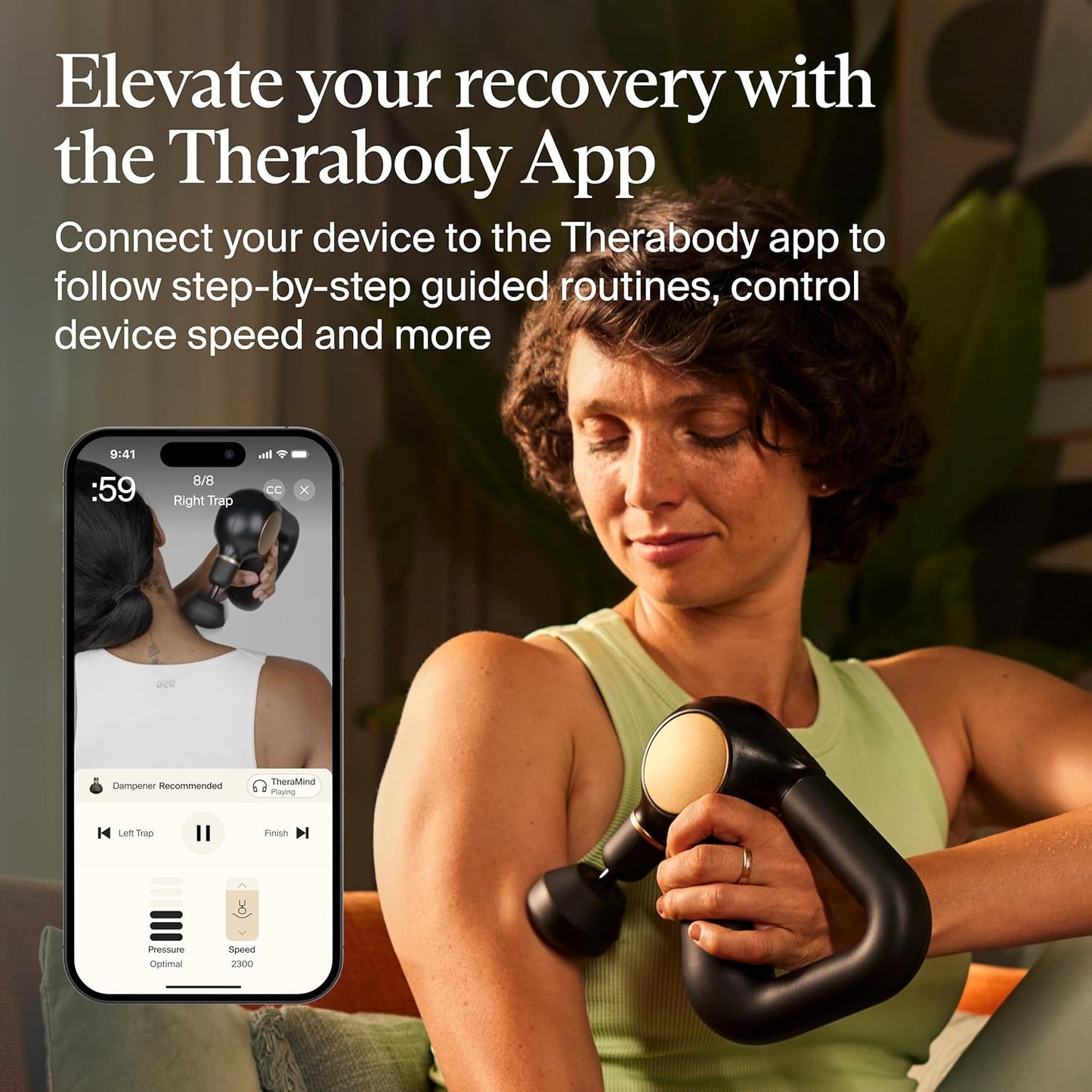 TheraGun Sense by Therabody - Deep Tissue Massage Gun with Preloaded Routines for Stress Relief, Pain Relief & Muscle Soreness in Neck, Back, Leg, Knee, and Shoulder (Black)