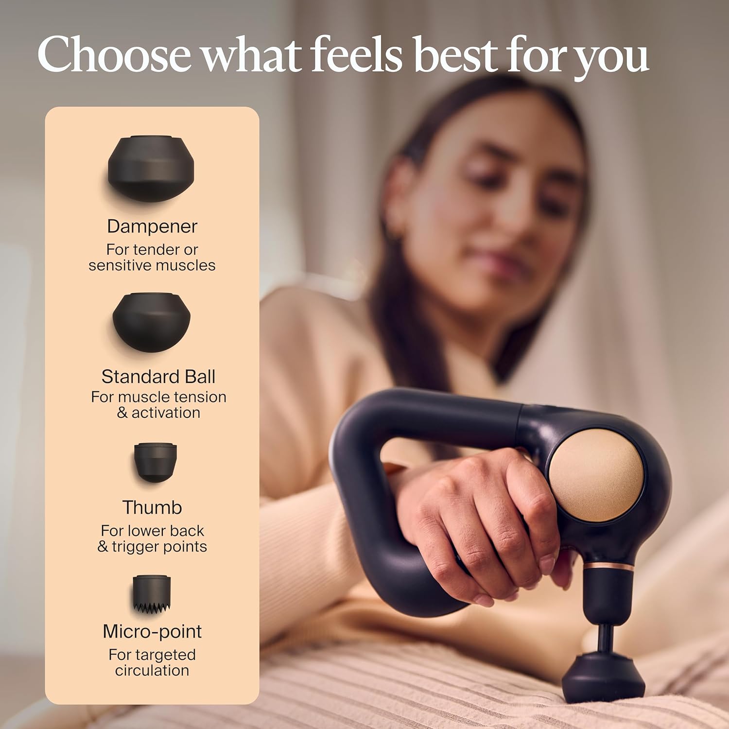 TheraGun Sense by Therabody - Deep Tissue Massage Gun with Preloaded Routines for Stress Relief, Pain Relief & Muscle Soreness in Neck, Back, Leg, Knee, and Shoulder (Black)